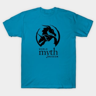 World Myth Museum Logo - Black T-Shirt